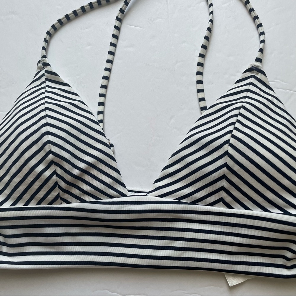 Blue and White Nautical Striped Bikini, 4 - Picture 3 of 4